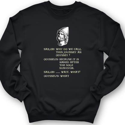 Odyssey Crewneck Black / S