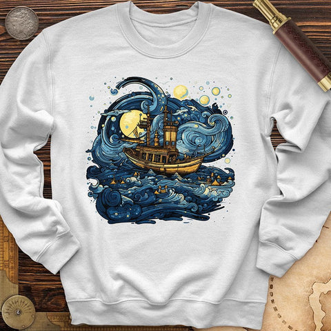 Oil Paint Ship Crewneck