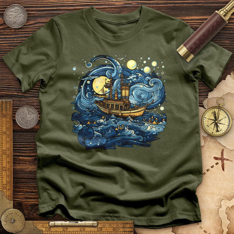 Oil Paint Ship T-Shirt
