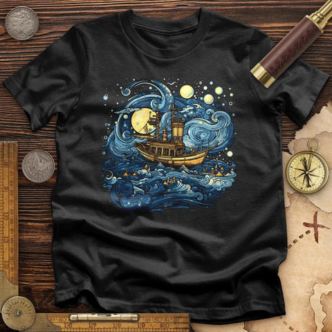 Oil Paint Ship T-Shirt