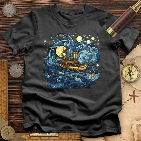 Oil Paint Ship T-Shirt