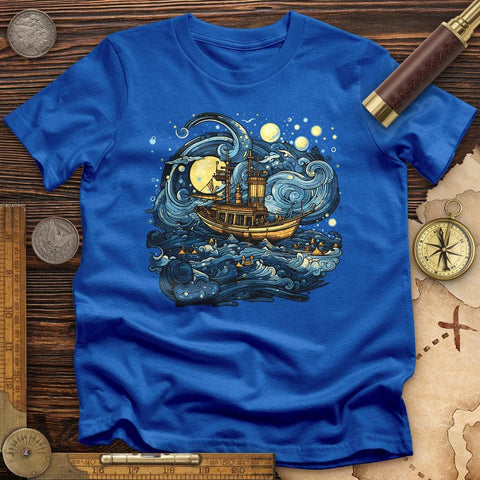 Oil Paint Ship T-Shirt