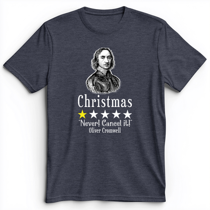 Oliver Cromwell Premium Tee Heather Navy / S