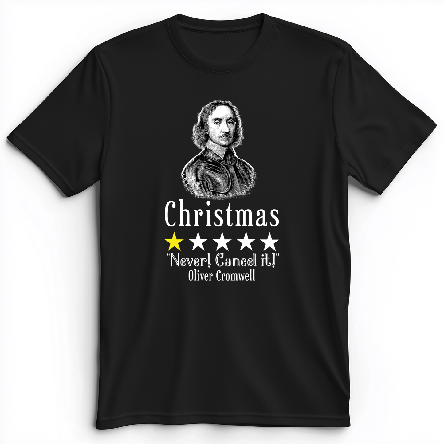 Oliver Cromwell Premium Tee Black / S