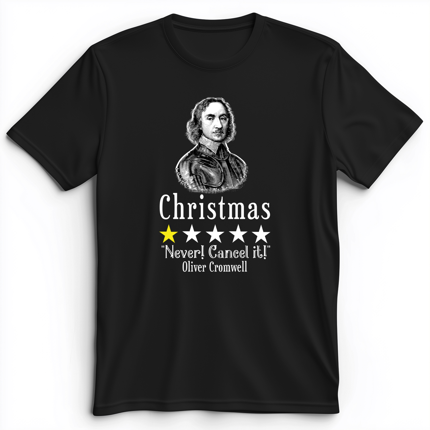 Oliver Cromwell Premium Tee Black / S