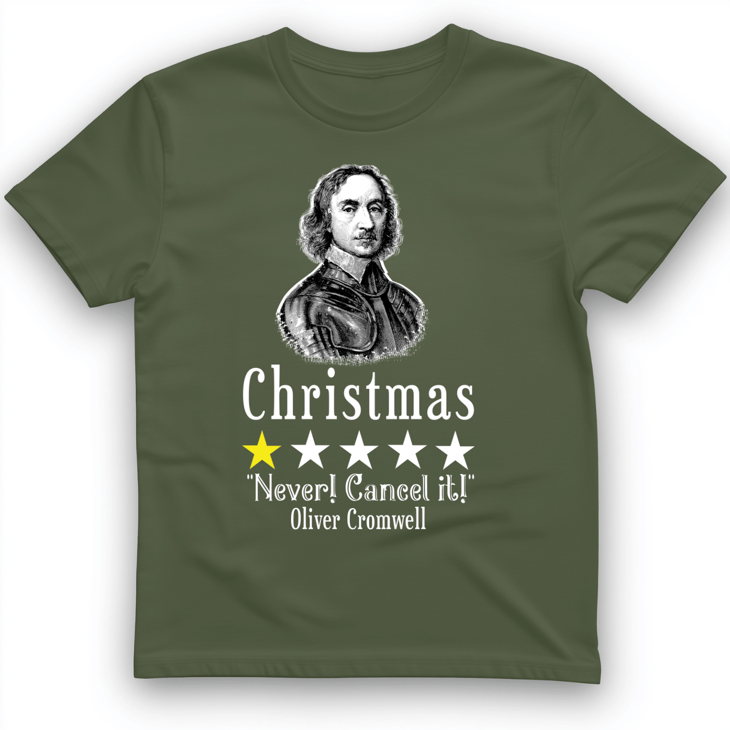 Oliver Cromwell T-Shirt Military Green / S