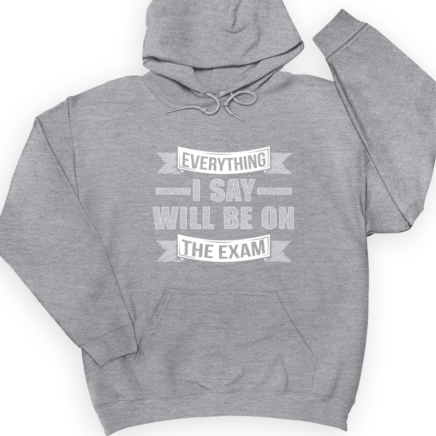On The Exam Hoodie Sport Grey / S