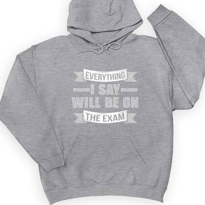 On The Exam Hoodie Sport Grey / S