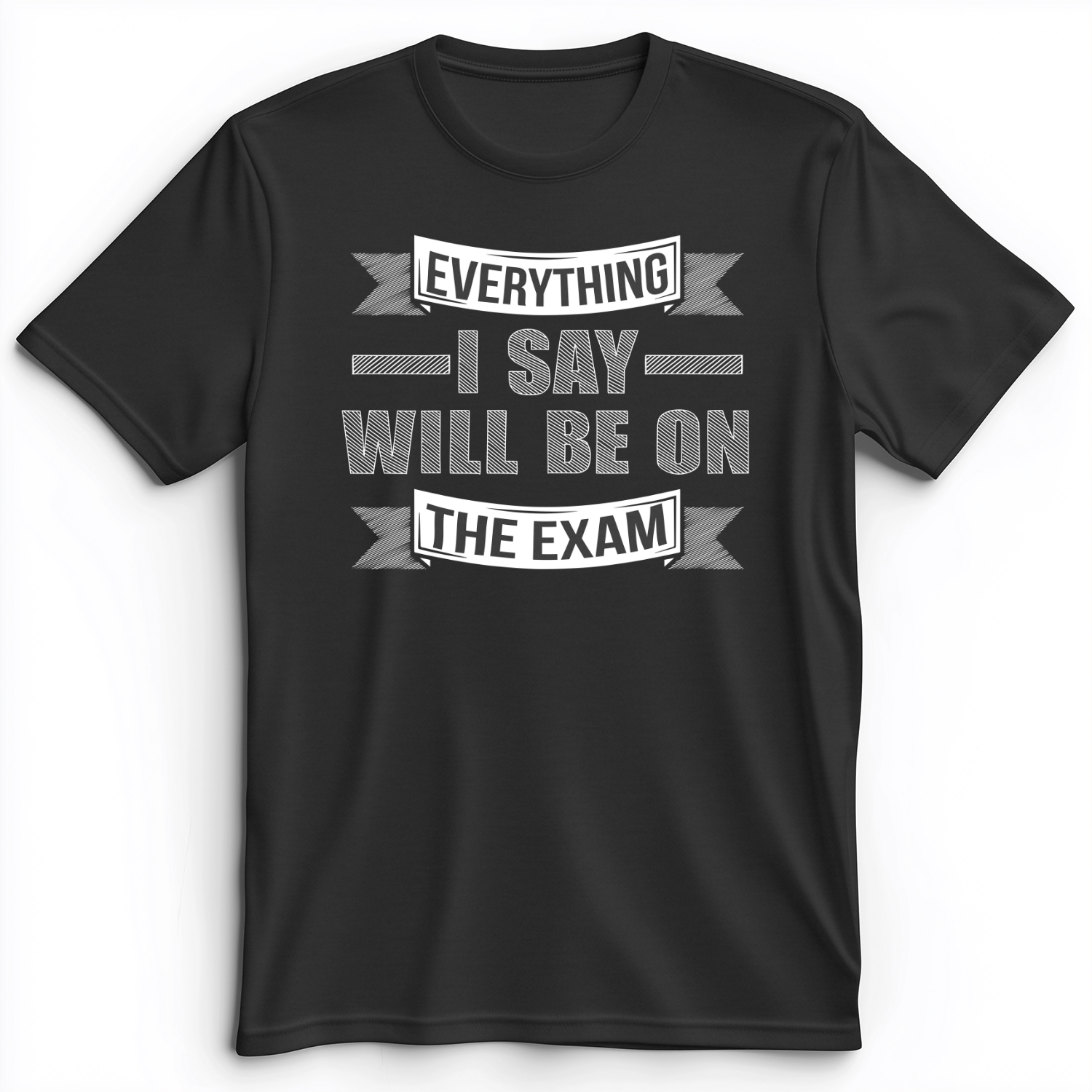 On The Exam Premium Tee Dark Grey Heather / S