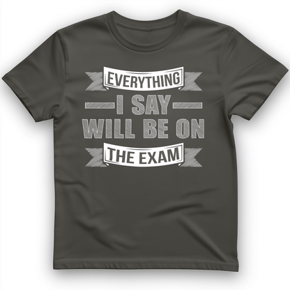 On the Exam T-Shirt Charcoal / S