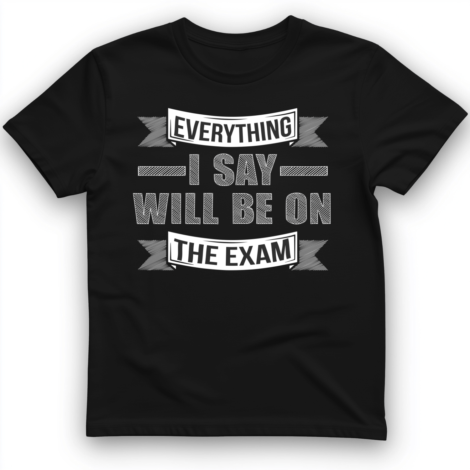 On the Exam T-Shirt Black / S