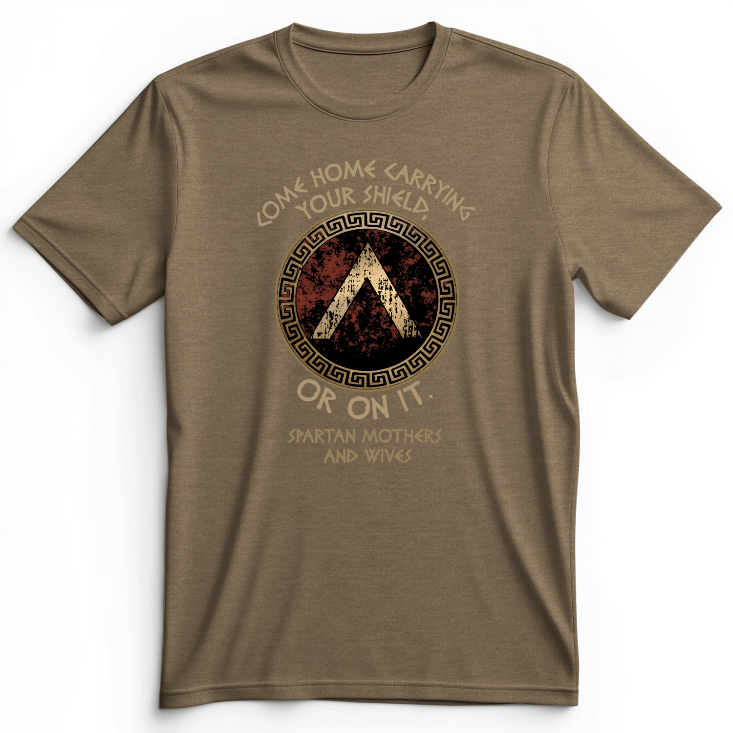 On Your Shield Premium Tee Heather Olive / S