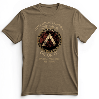 On Your Shield Premium Tee Heather Olive / S