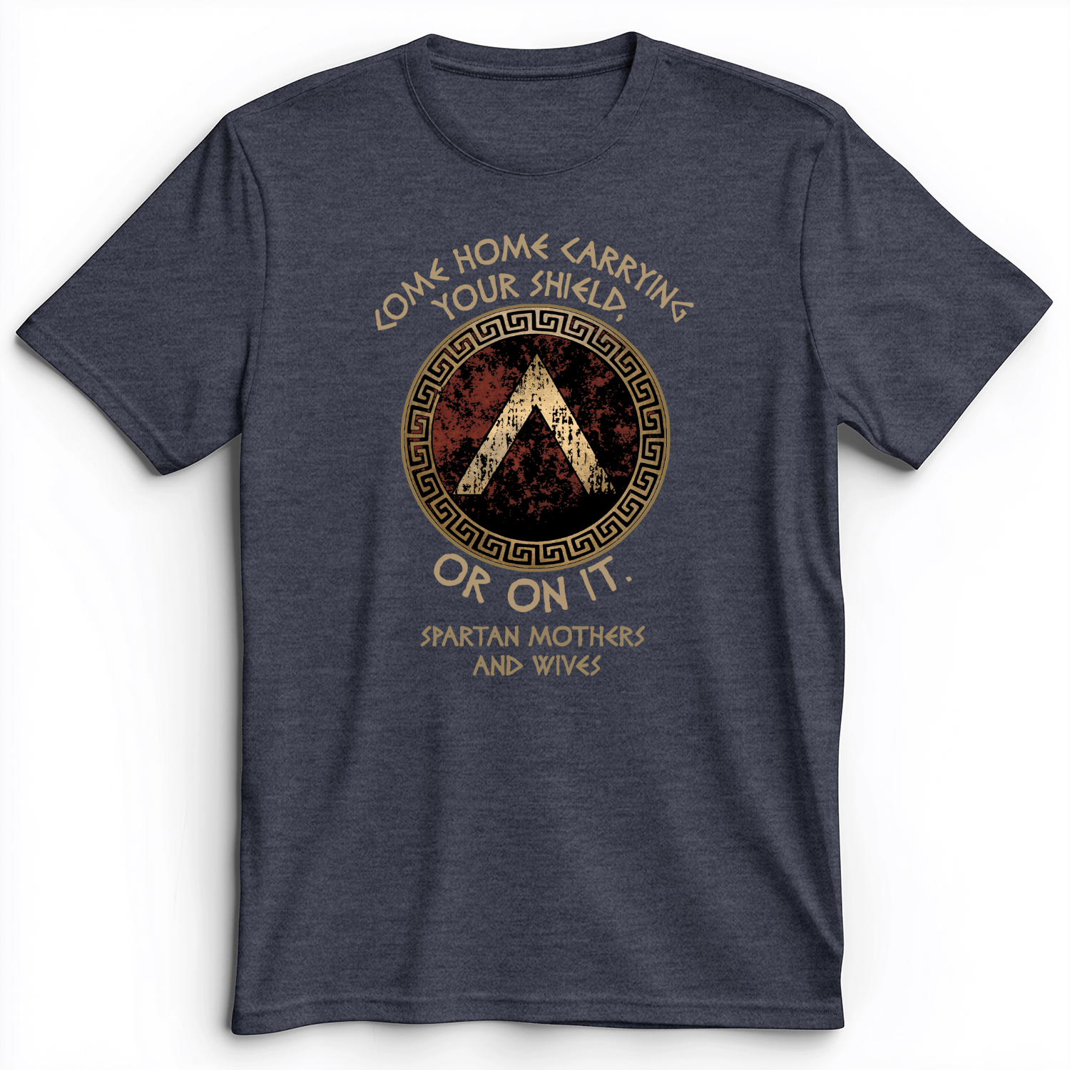 On Your Shield Premium Tee Heather Navy / S