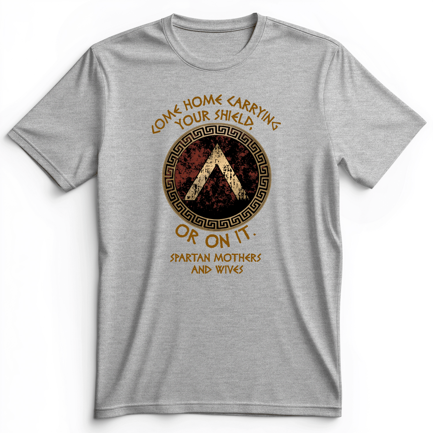 On Your Shield Premium Tee Athletic Heather / S