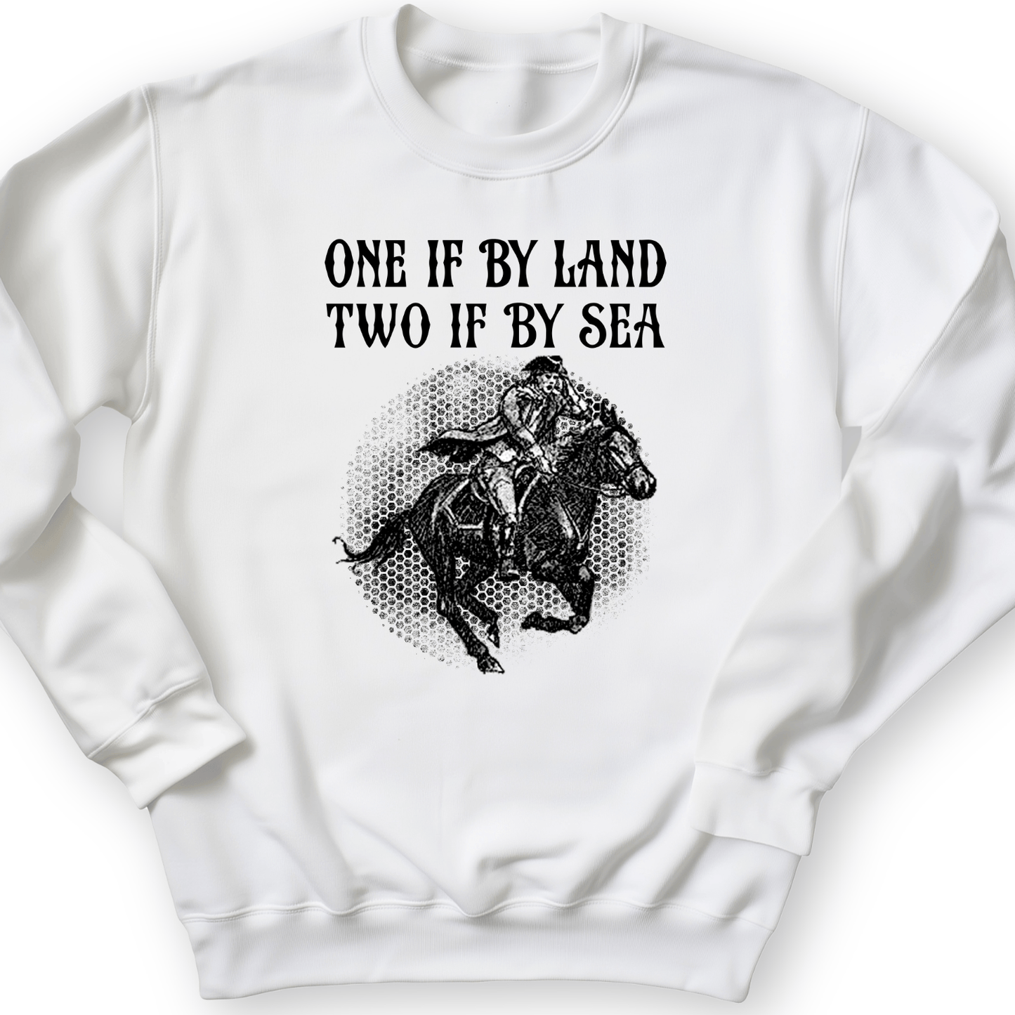 One If By Land Crewneck White / S