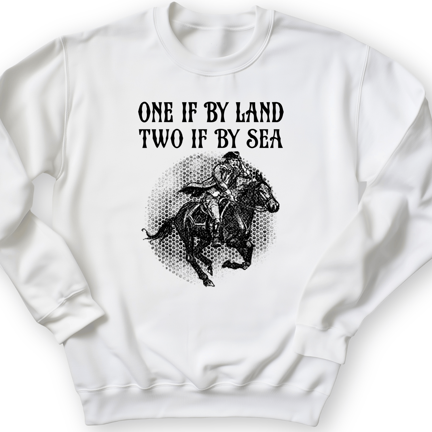 One If By Land Crewneck White / S