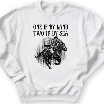 One If By Land Crewneck White / S