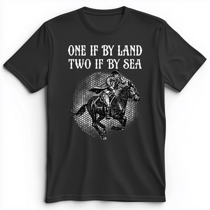 One If By Land Premium Tee Dark Grey Heather / S