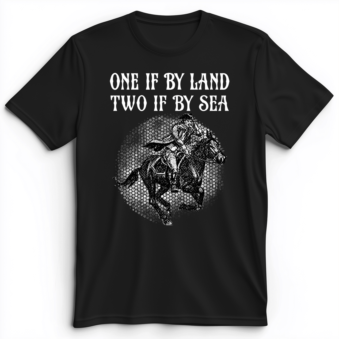 One If By Land Premium Tee Black / S
