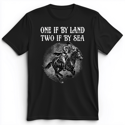 One If By Land Premium Tee Black / S