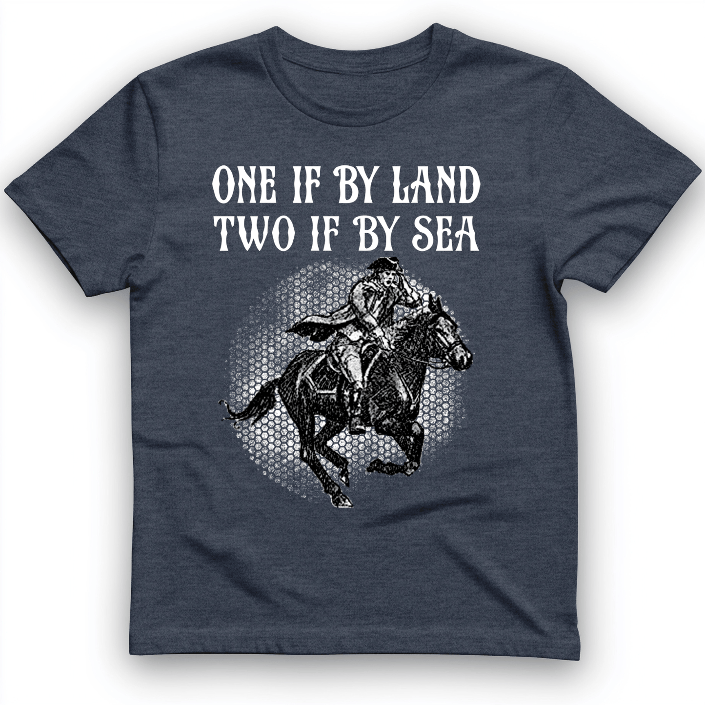 One If By Land T-Shirt Heather Navy / S