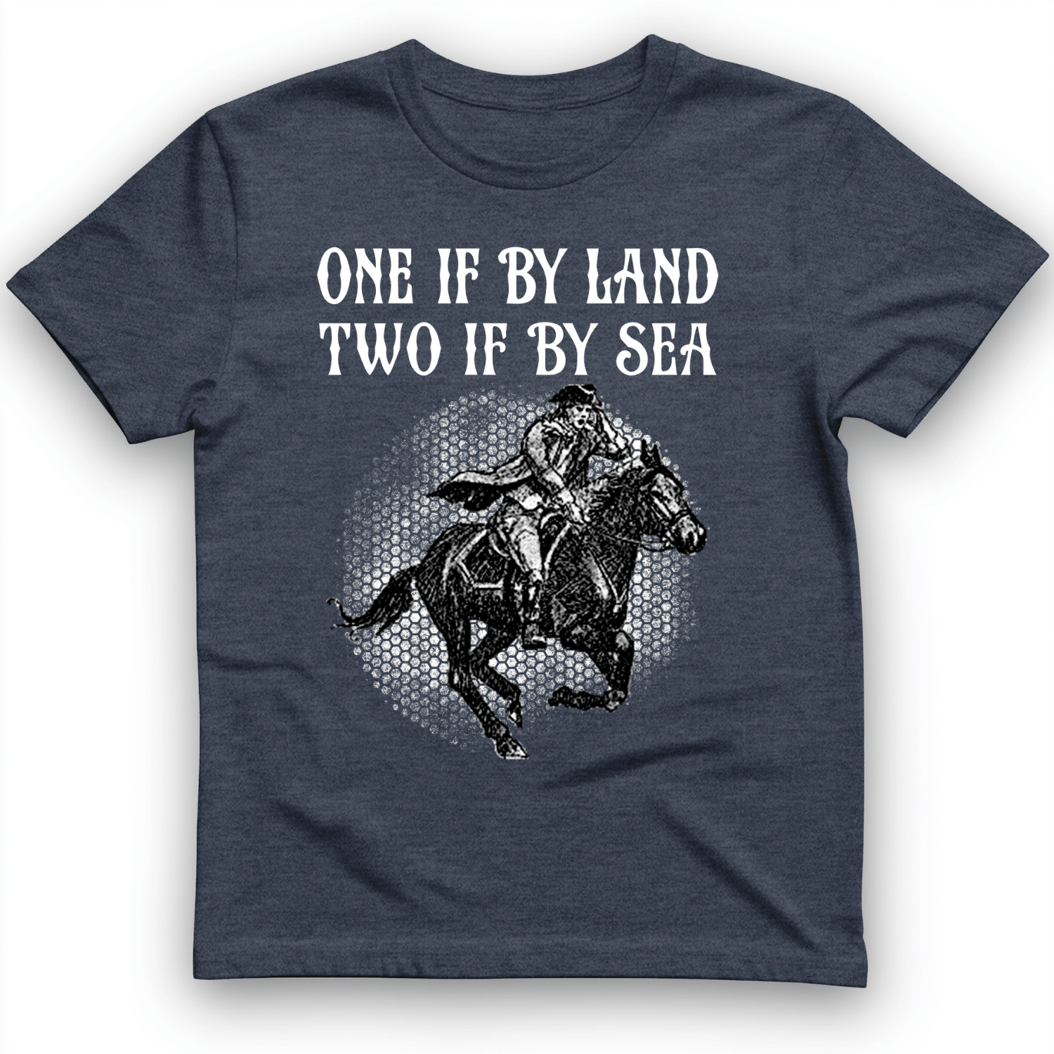 One If By Land T-Shirt Heather Navy / S