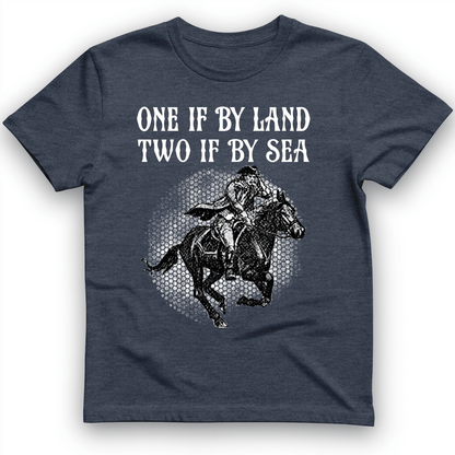 One If By Land T-Shirt Heather Navy / S