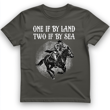 One If By Land T-Shirt Charcoal / S