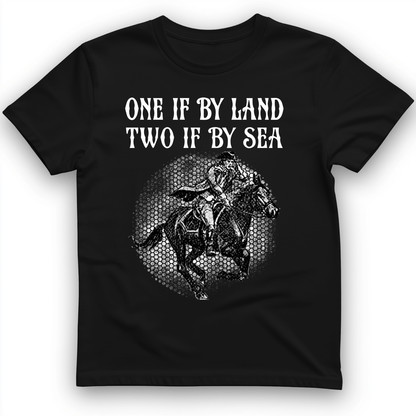 One If By Land T-Shirt Black / S