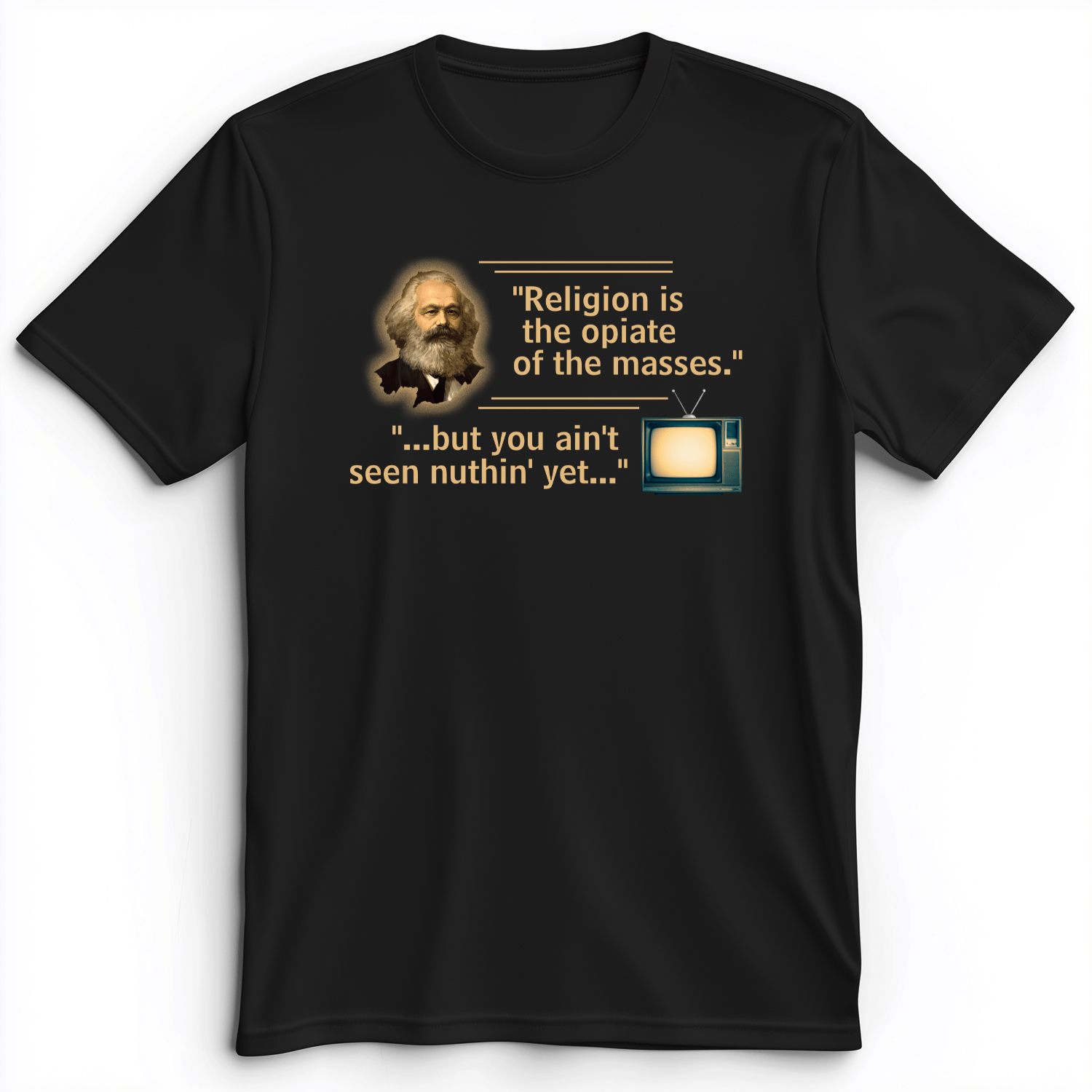 Opiate Of Masses Premium Tee Black / S