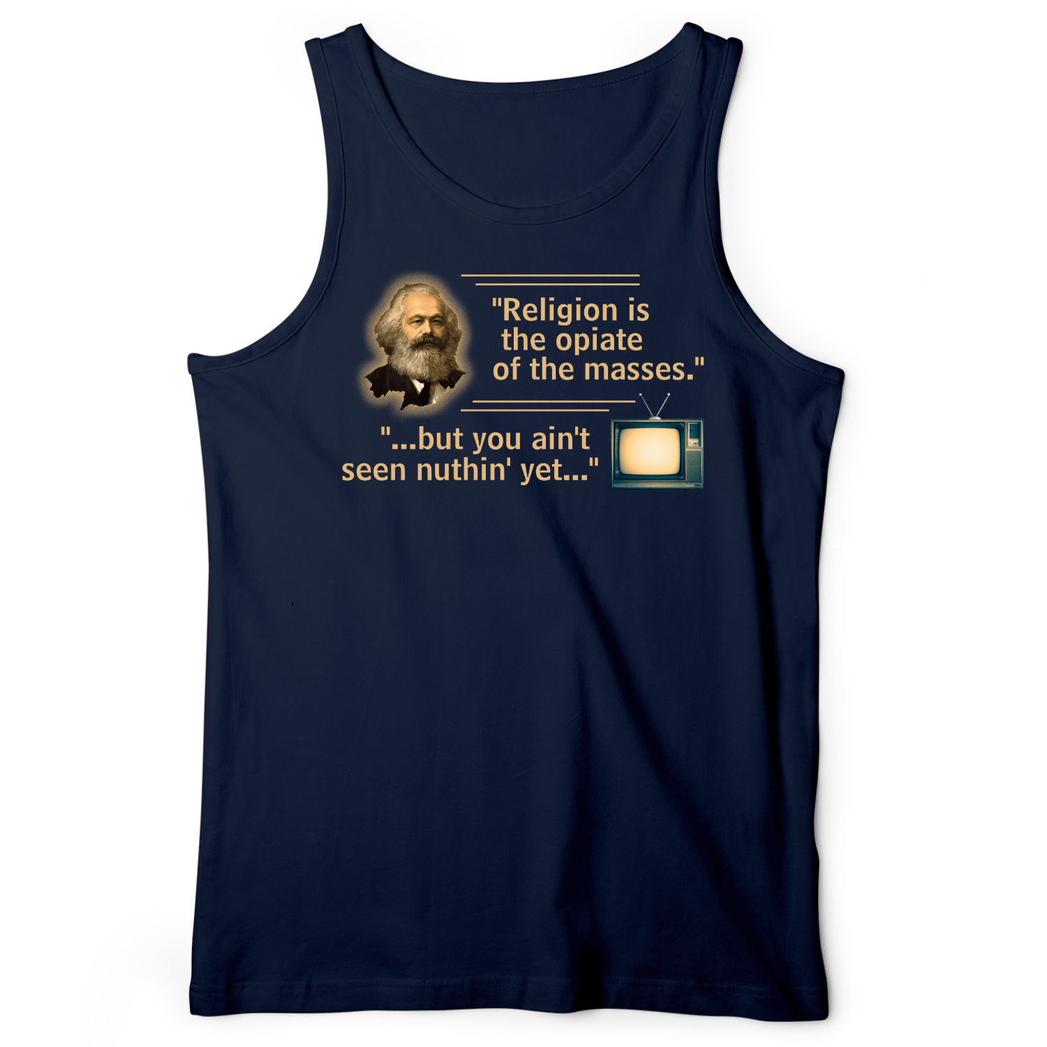 Opiate Of Masses Tank Navy / XS