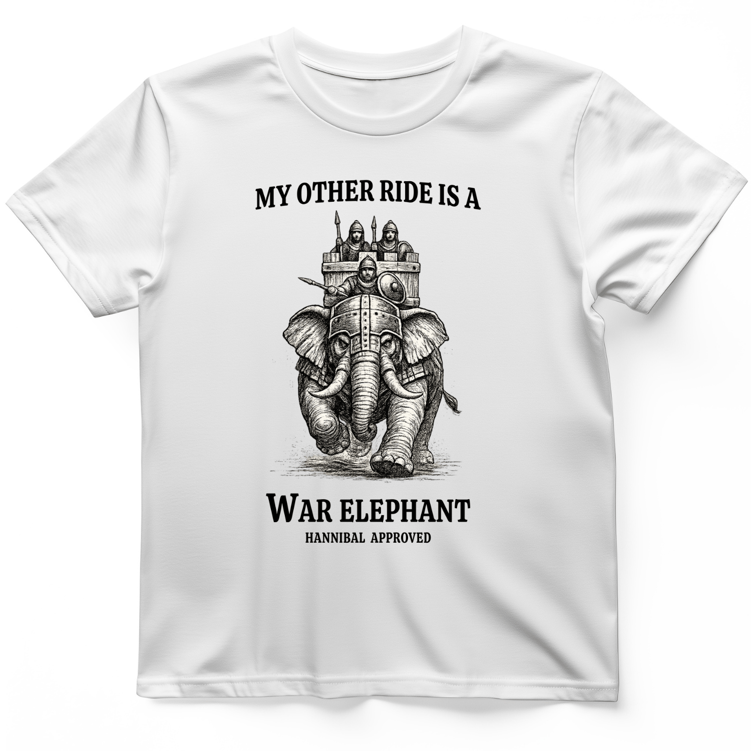 Other Ride War Elephant T-Shirt White / S