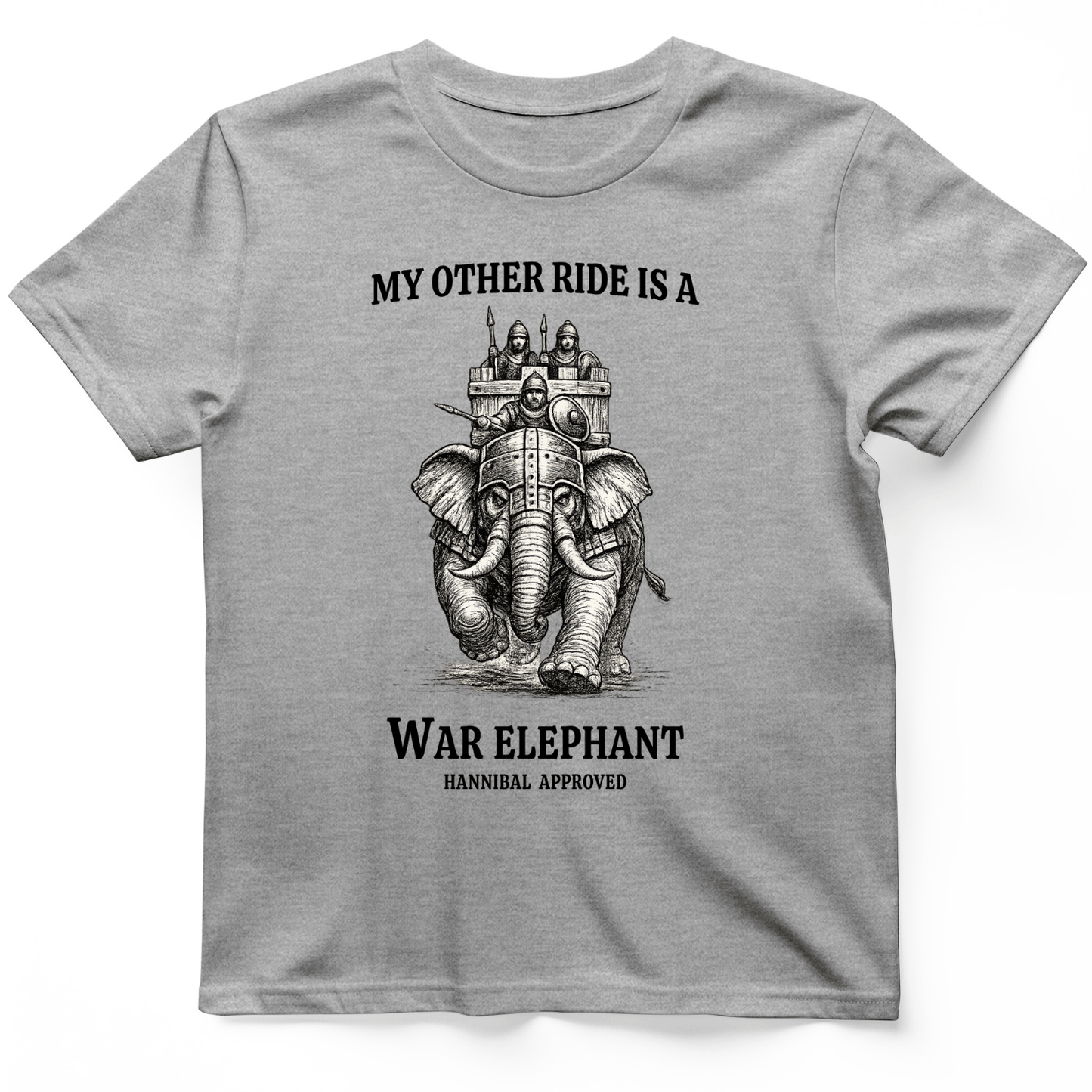 Other Ride War Elephant T-Shirt Sport Grey / S