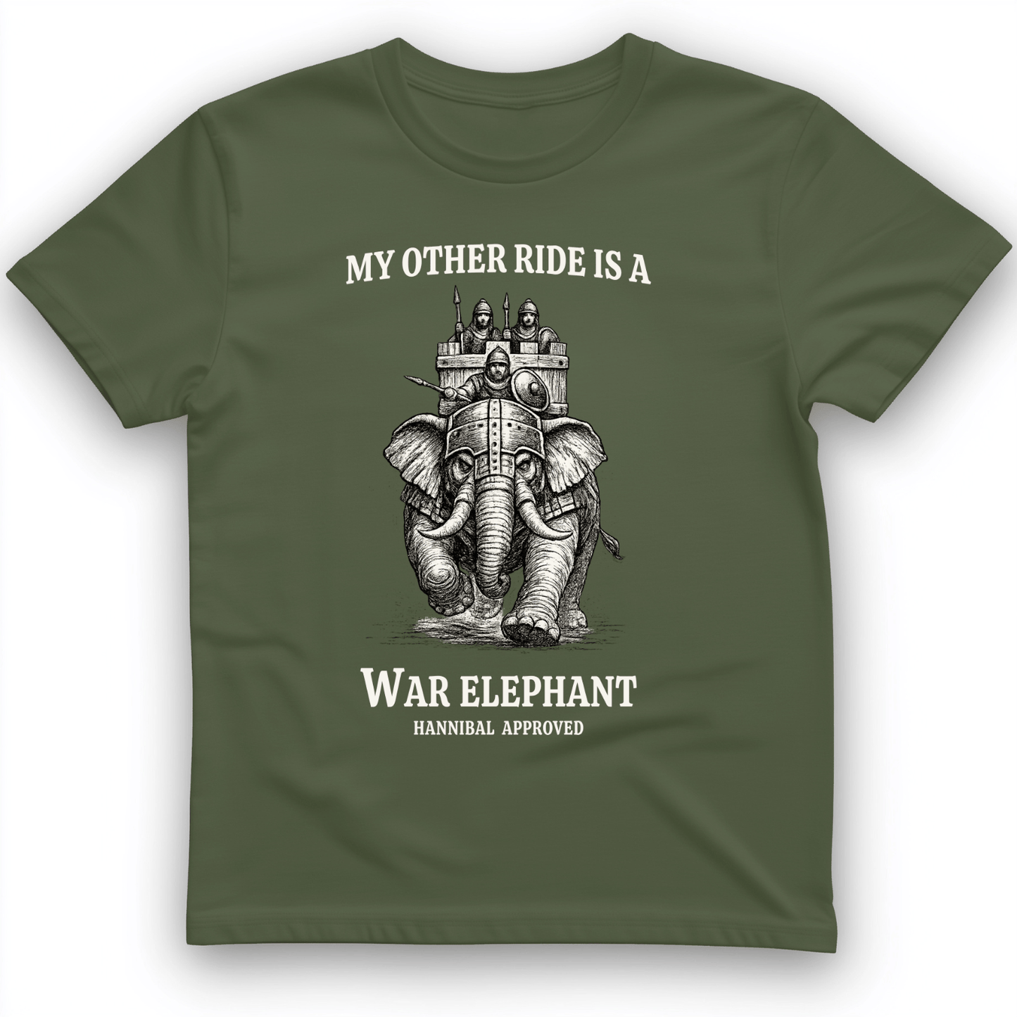 Other Ride War Elephant T-Shirt Military Green / S