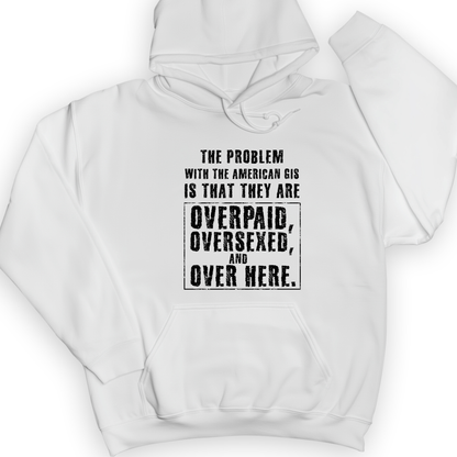Over Paid Hoodie White / S
