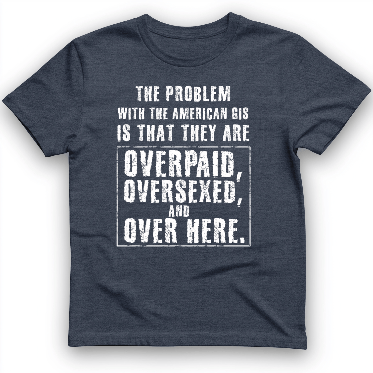 Over Paid T-Shirt Heather Navy / S