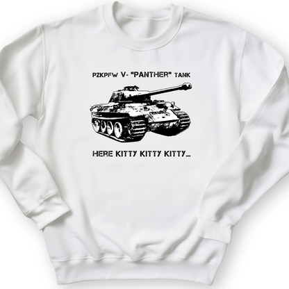 Panther Crewneck White / S