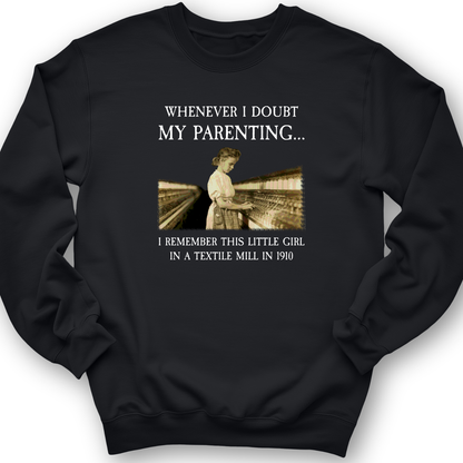 Parenting Crewneck Black / S