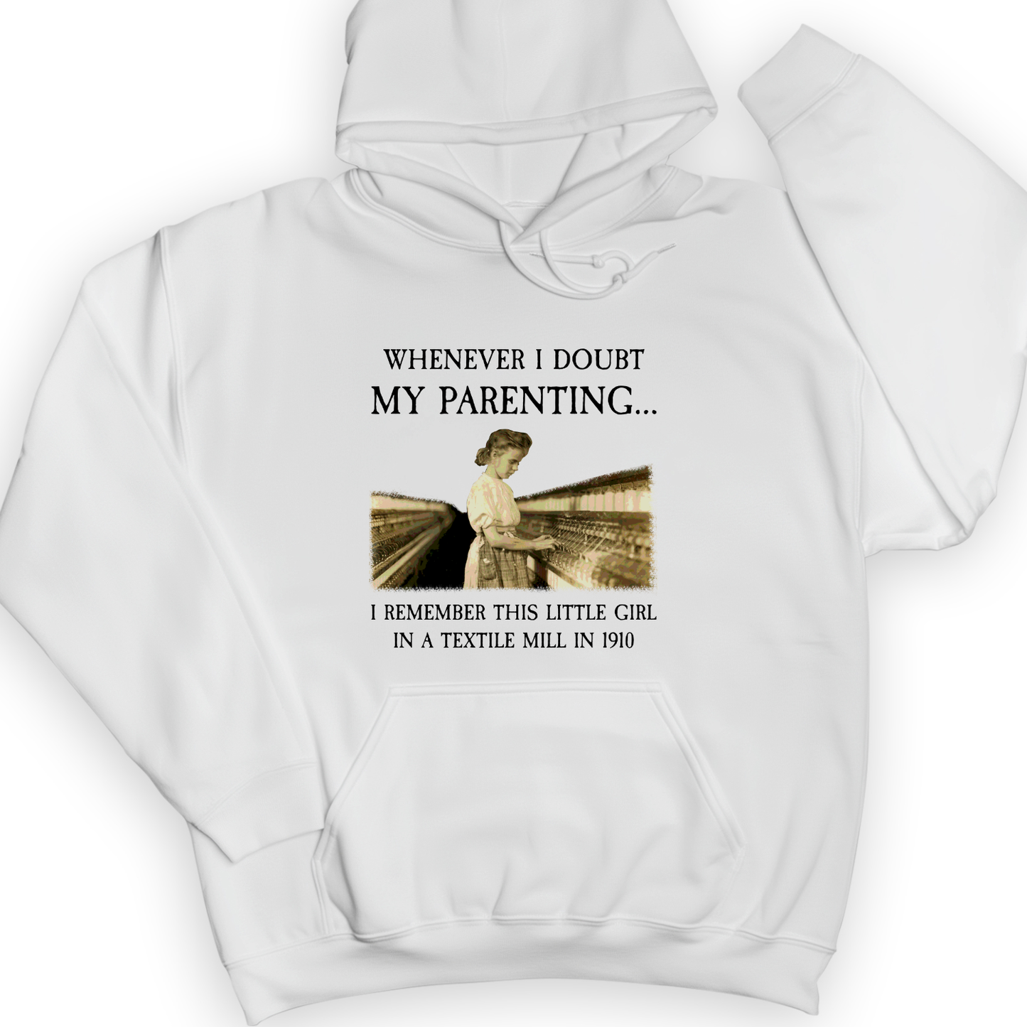Parenting Hoodie White / S