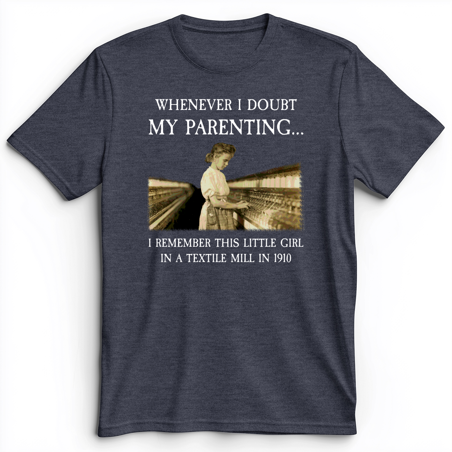 Parenting Premium Tee Heather Navy / S