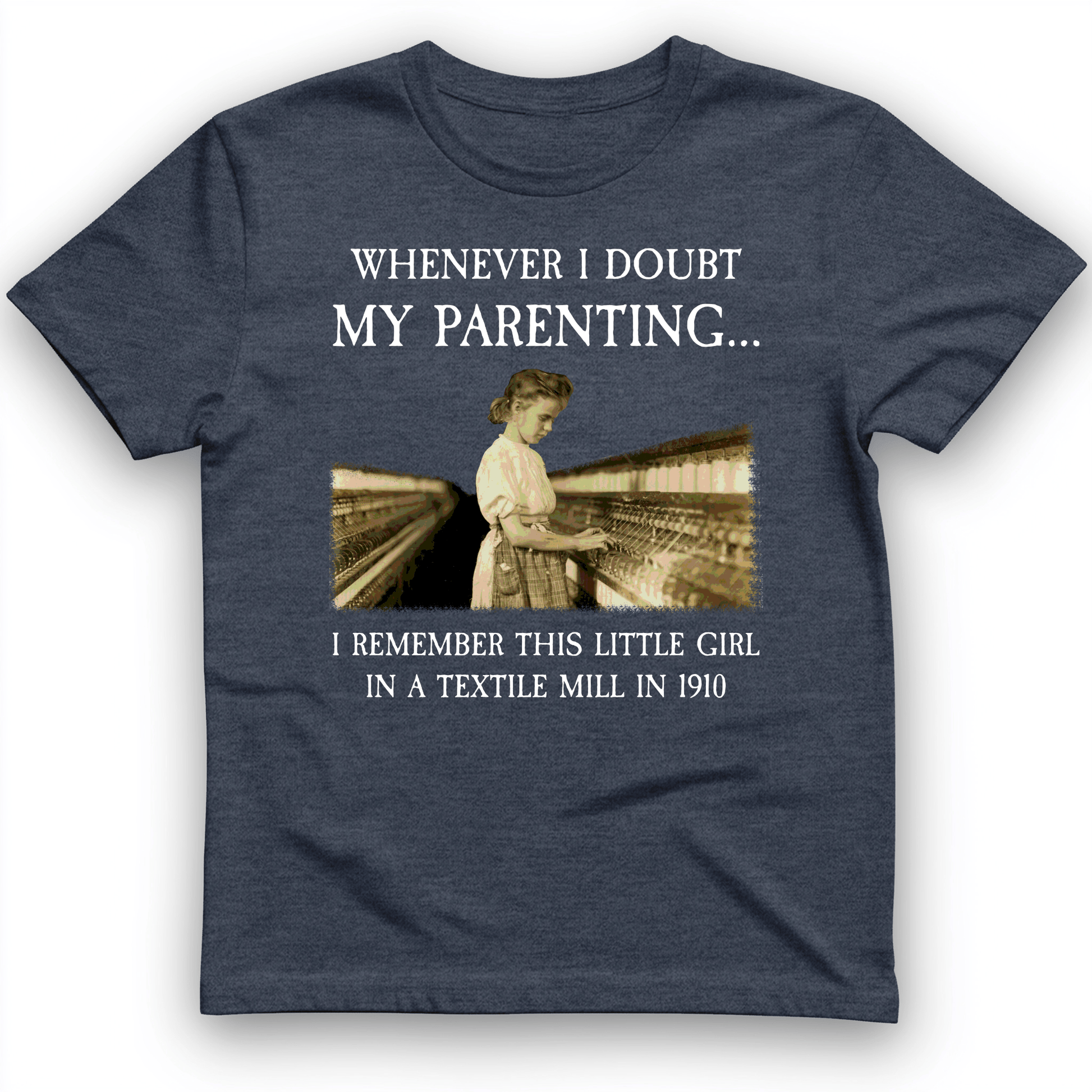 Parenting T-Shirt Heather Navy / S