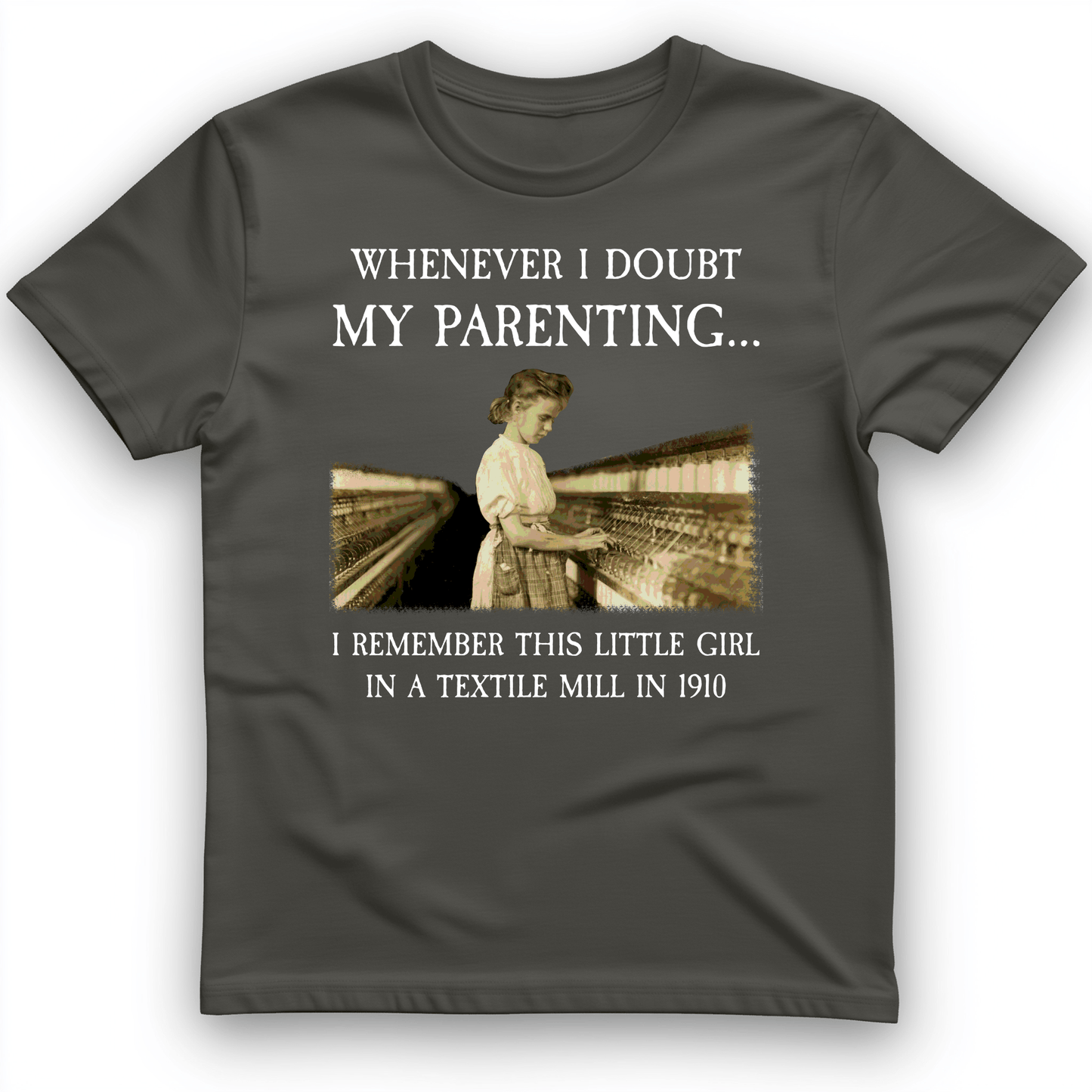 Parenting T-Shirt Charcoal / S