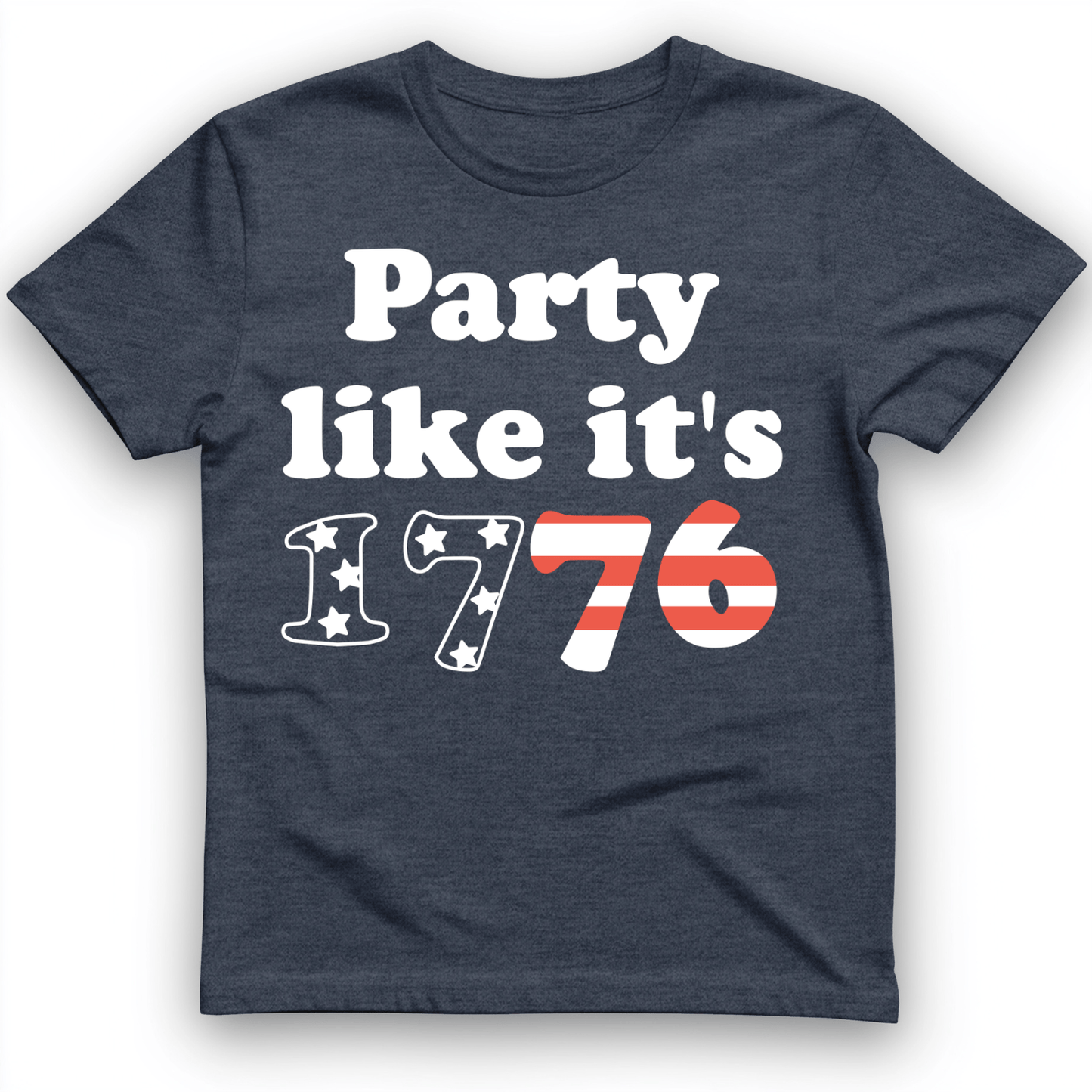 Party Like It's 1776 T-Shirt Heather Navy / S