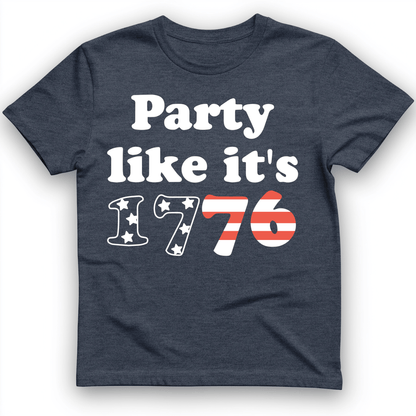 Party Like It's 1776 T-Shirt Heather Navy / S