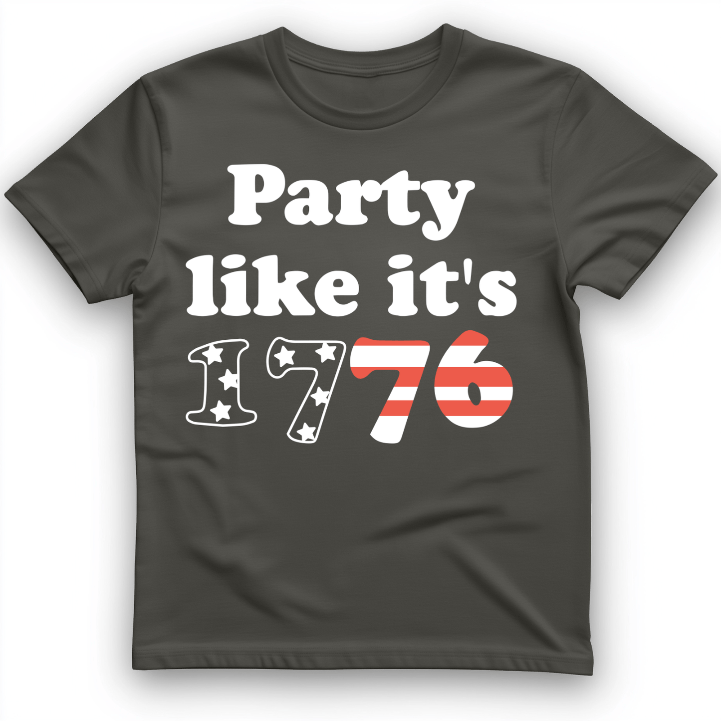 Party Like It's 1776 T-Shirt Charcoal / S