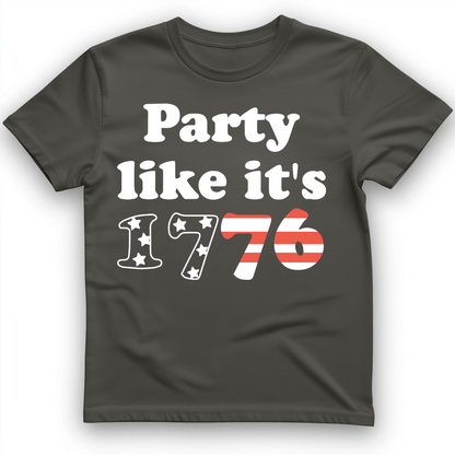 Party Like It's 1776 T-Shirt Charcoal / S