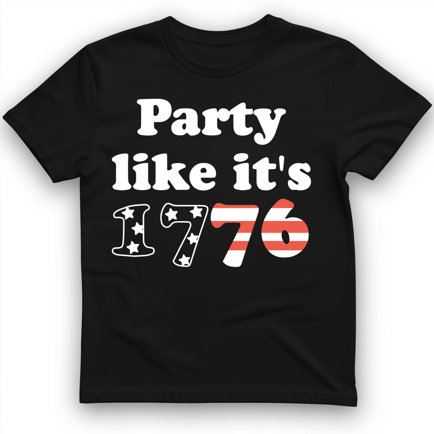 Party Like It's 1776 T-Shirt Black / S