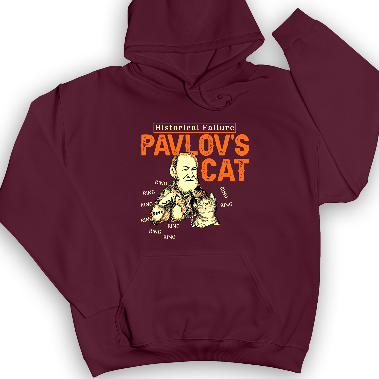 Pavlov's Cat Failure Hoodie Maroon / S
