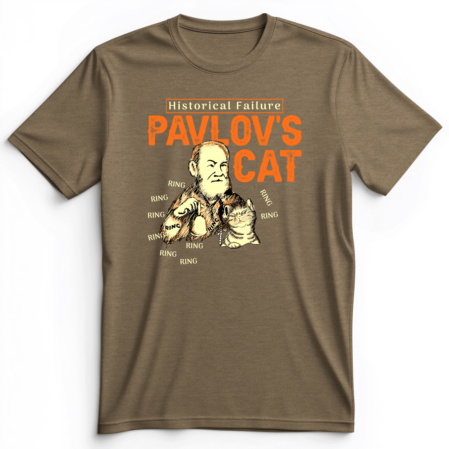 Pavlov's Cat Failure Premium Tee Heather Olive / S